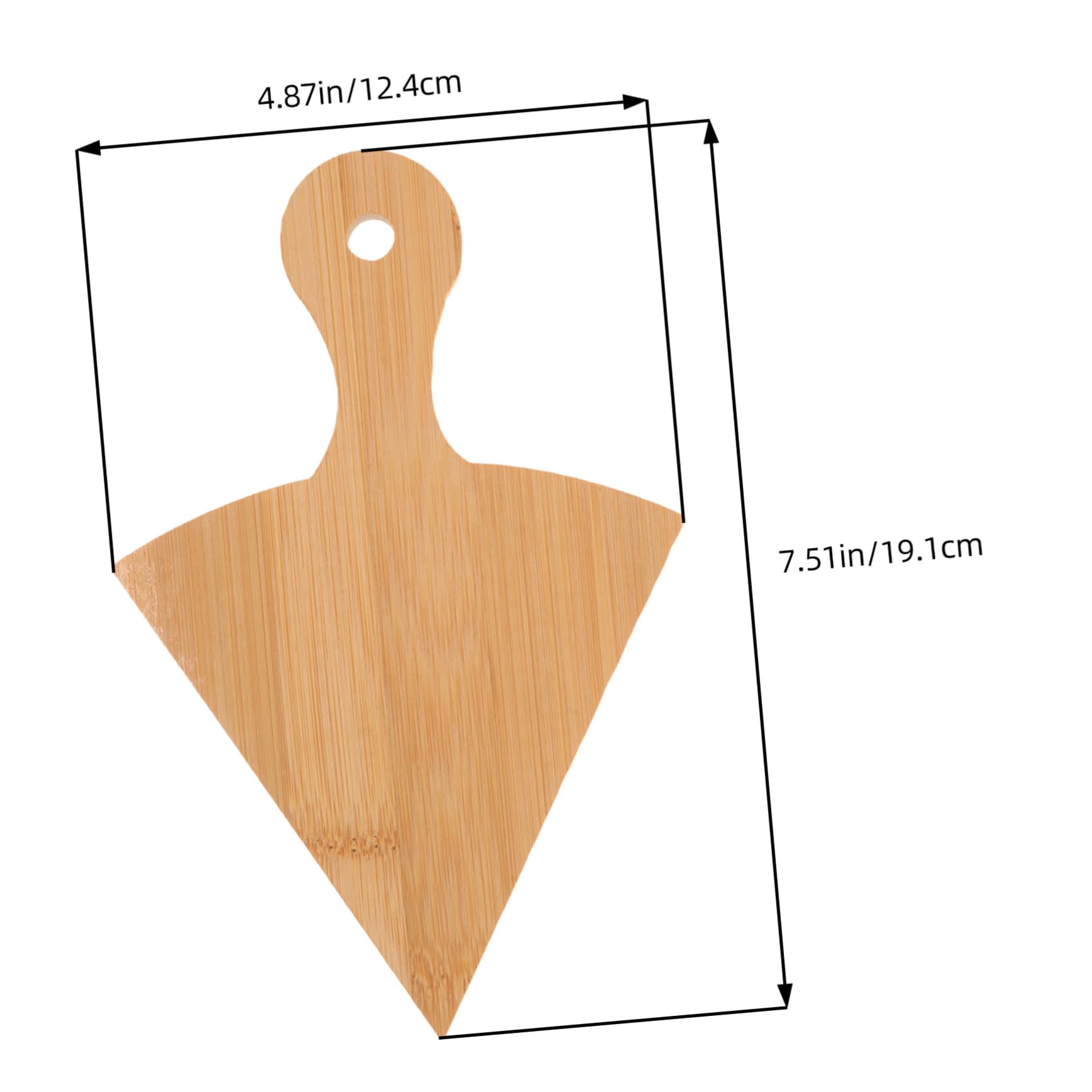 GRIRIW Bamboo Pizza Peel Paddle Handle Multi-use Serving Cutting Board Bamboo Perfect for Pizza Bread Fruits Veggies Space-saving Design