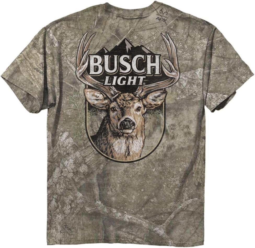 JEDCo Busch Light | Camo Whitetail T-Shirt | Polycotton Blend
