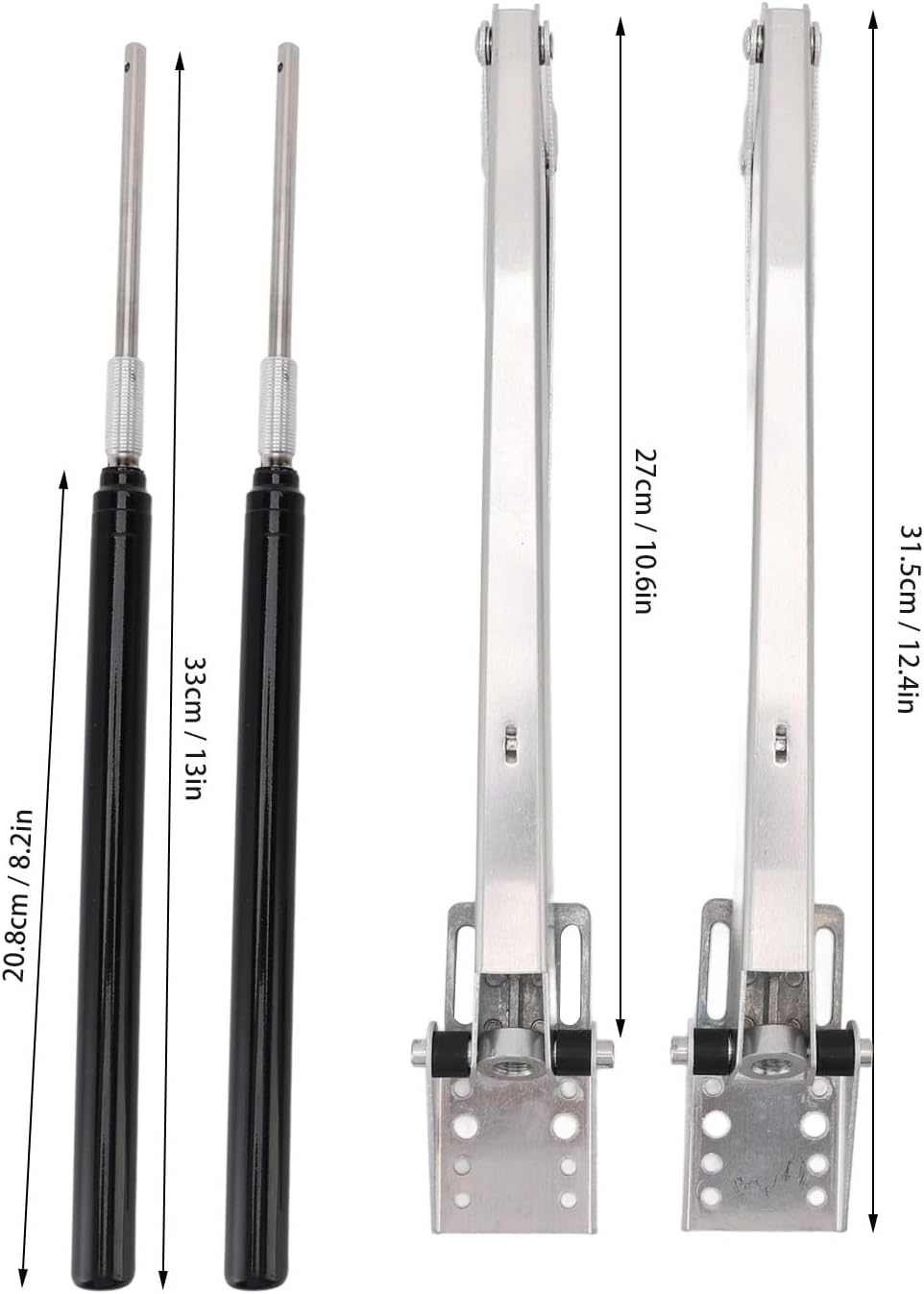 Greenhouse Vent Opener, 2PCS Solar Automatic Window Opener, Aluminum Alloy Roof Vent Kit for Farm & Garden (15lb Capacity)