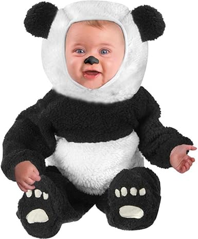 Amazon Com Infant Baby Panda Bear Halloween Costume 18 24 Months Clothing Shoes Jewelry