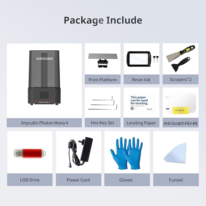 Impresora 3D Anycubic Photon Mono 4 de resina con pantalla 7'' 10K miniatura 8