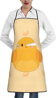 cartoon chick A printed tied-hem apron with pockets perfect for kitchens restaurants and cafes