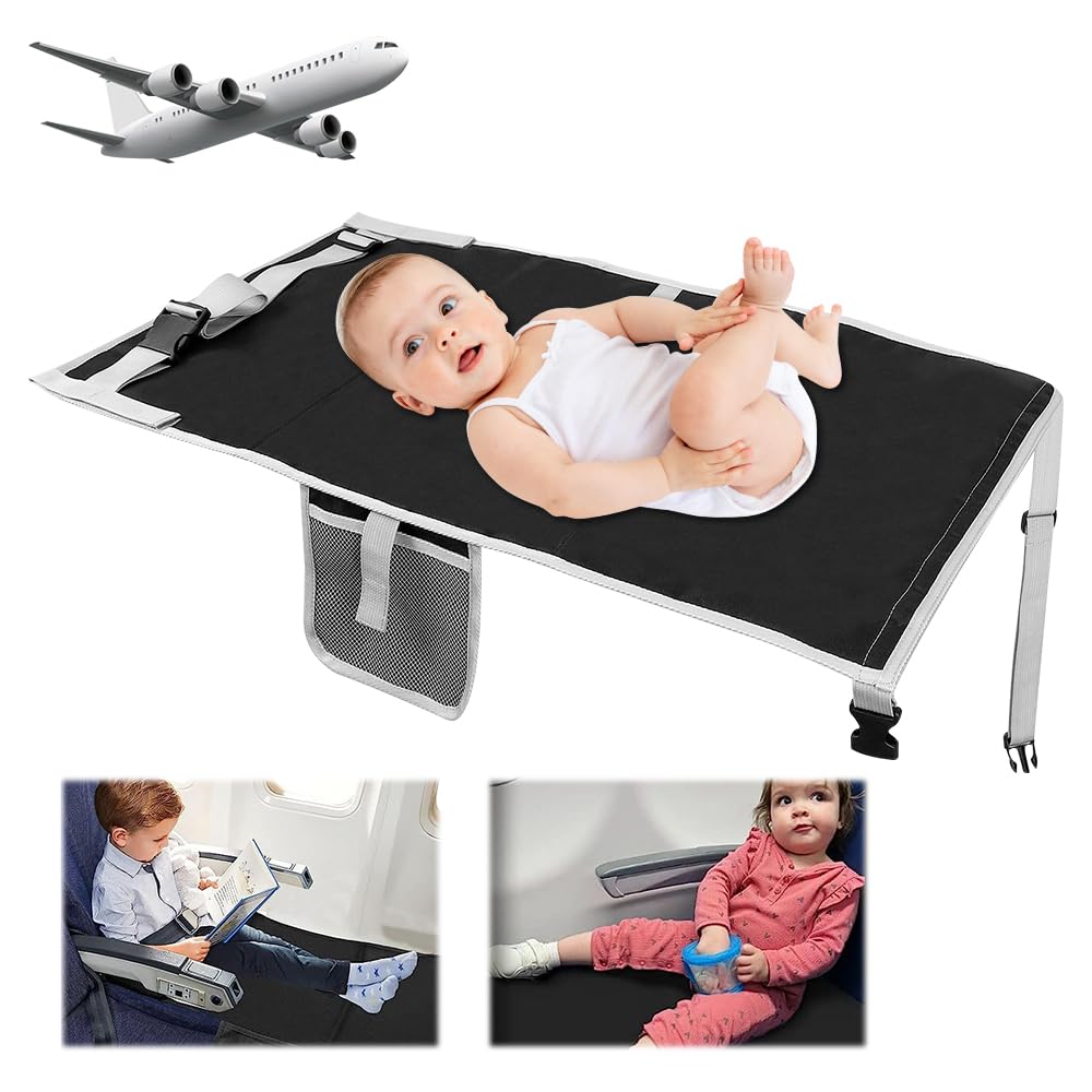 Reposapiés de Avión para Niños, Extensión de Asiento de Avión para Niños, Cama de viaje para niños en avión, para dispositivos de avión, vuelos de corta distancia