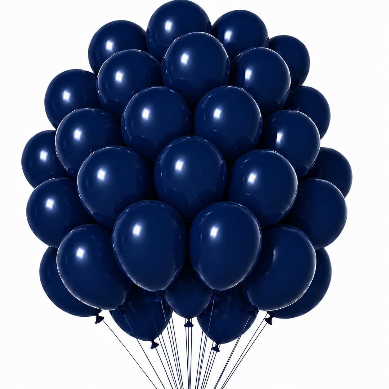 Solid dark blue Latex Balloons for Birthday,Wedding,Anniversary,Decoration - Pack of 50-image-11