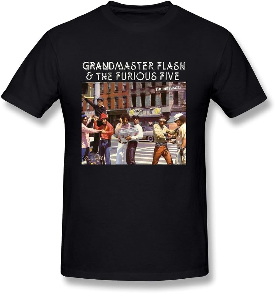 Manrv Men's Grandmaster Flash And The Furious Five T-shirt L