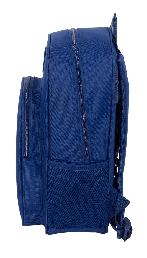 Safta FC Barcelona - Schulrucksack für Kinder, ideal für Kinder verschiedener Altersgruppen, bequem und vielseitig, Qualität und Widerstandsfähigkeit, 27 x 10 x 33 cm, marineblau, M, Casual