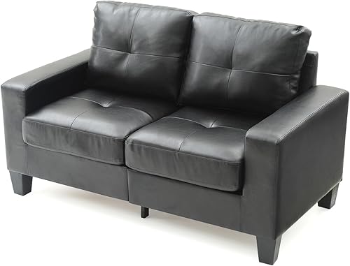 Miniatura 5 de Newbury PF-G463A-L - Sofá recto con brazo acampanado y acabado negro