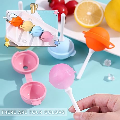 Miniatura 3 de Molde de silicona para helados, moldes de paletas caseras, máquina de paletas para niños, molde de helado de piruleta, moldes reutilizables para