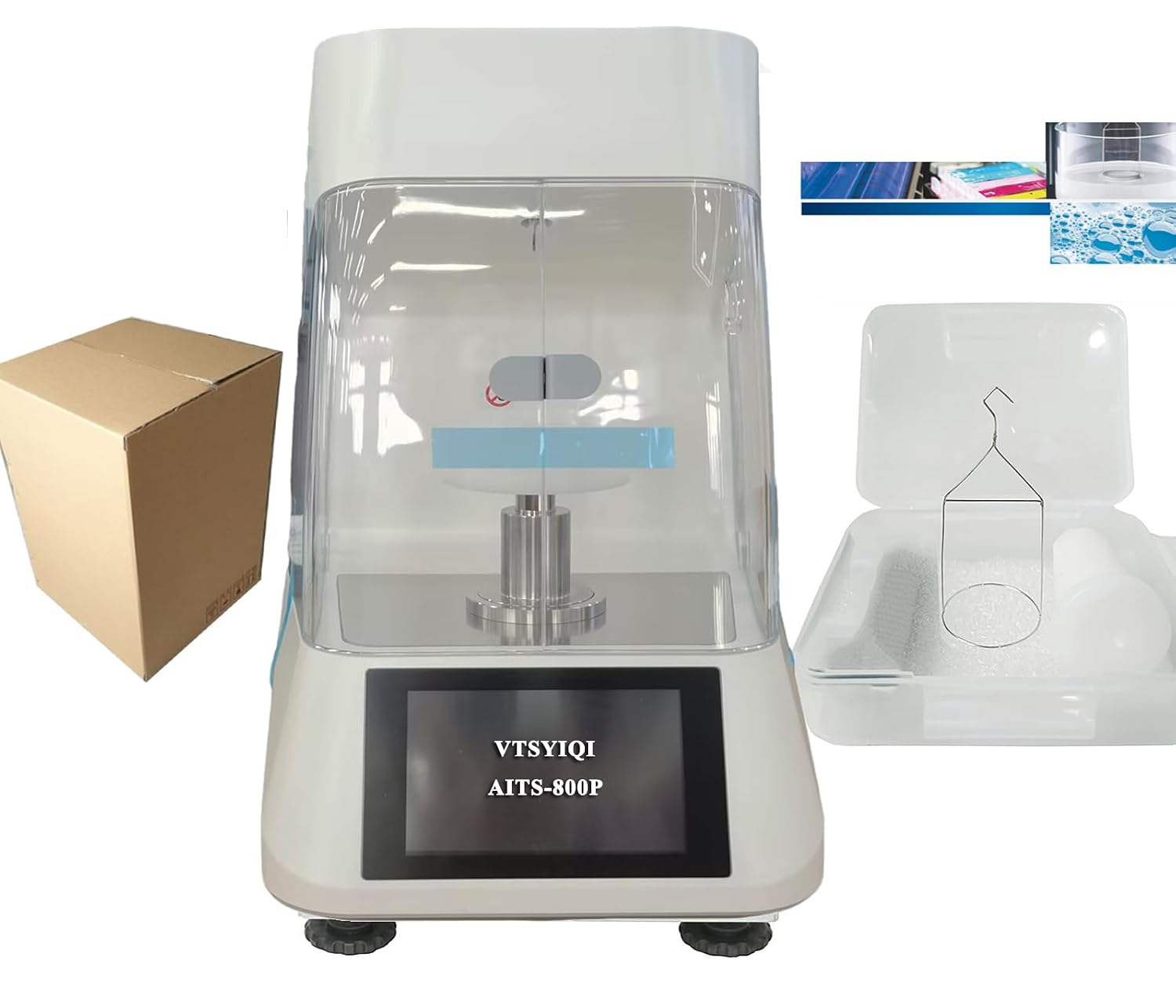 Professional Liquid Surface Tension Meter Automatic Interfacial Tension Meter for Oil Paint Industry Test Real Time Display with Platinum Loop Range 0 to 1000 mN/m Accuracy 0.1mN/m