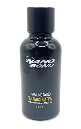 Nano Bond Ceramic Coating for Cars - 80% SiO2 Formula, Hydrophobic Paint Protection, UV & Corrosion Resistant for Glass, Wheels & Plastic, Easy Application, Car Detailing Kit, 30ml