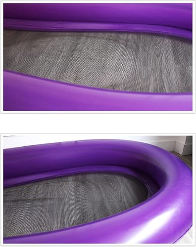 Miniatura 6 de Flotador inflable para piscina, flotador de tumbona de piscina para adultos, flotador de piscina inferior de malla de berenjena, silla flotante de