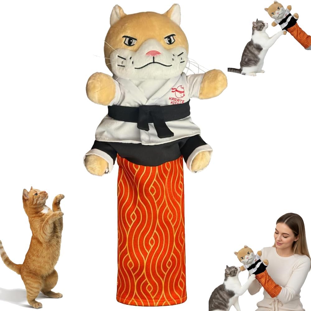 Hand Puppets for Cats, Cat Puppet Wrestler, Cat Hand Puppet for Cat PlayMarionnette à Main Interactive avec Rembourrage Robuste Jouet pour Interagir avec Les Chats (A)