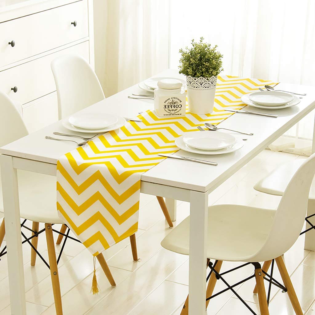 Runner Da Tavolo Con Nappe - Lino E Cotone, 38x220 Cm, Marrone - Foto 6