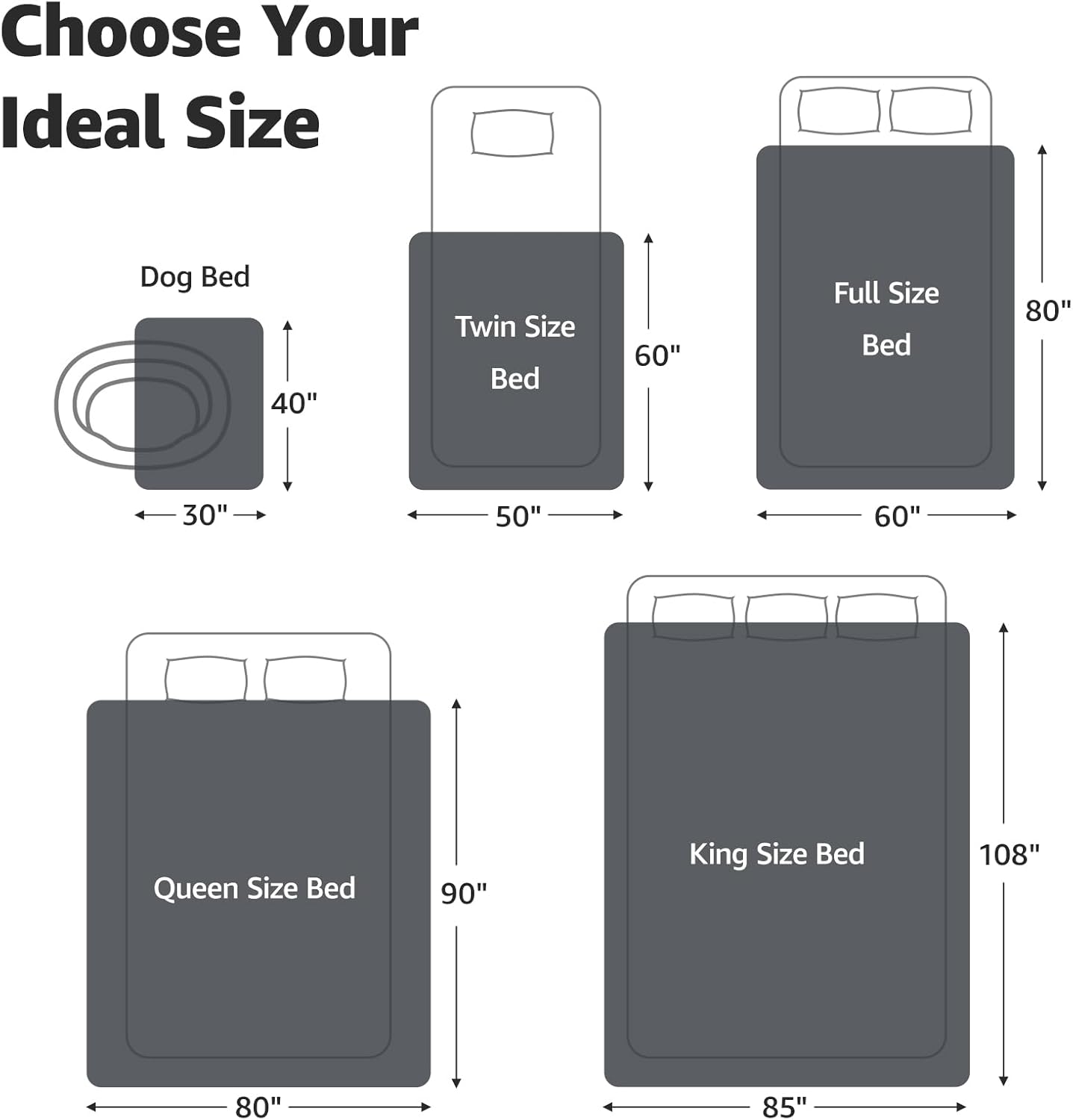 LOOBANI Dog Blanket 30x40 Grey