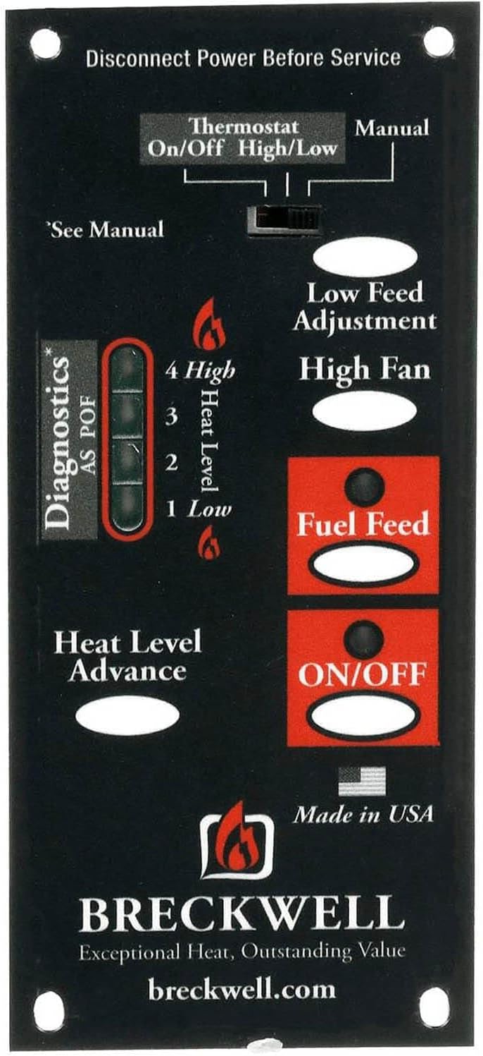 Stove Parts 4 Less Upgrade Control Board Kit: A-E-057KIT Compatible with Breckwell
