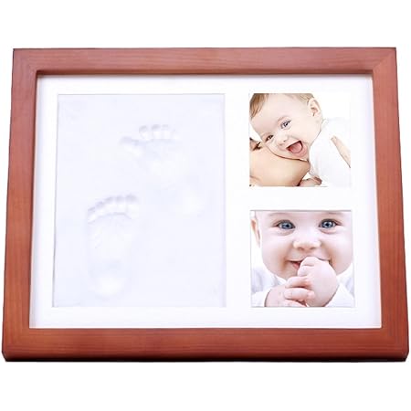 Amazon Recoo ベビーフレーム 手形 足形 赤ちゃんの手形 手足型写真立て 足形フレーム ベビー記念品 赤ちゃん フォトフレーム 置き掛け兼用 安全粘土 赤ちゃん出産祝い 内祝い ベビーフォトフレーム 写真立て ベビー マタニティ 通販