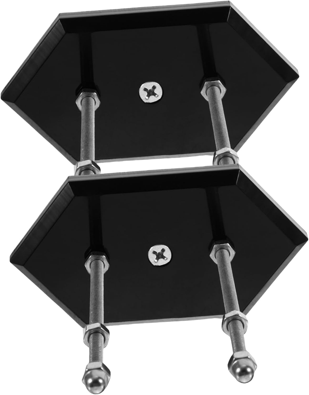 KOMBIUDA 2pcs Wall Mount Ski Holder Skateboard Bracket Skateboard Stand Surfboard Rack Electric Skateboards