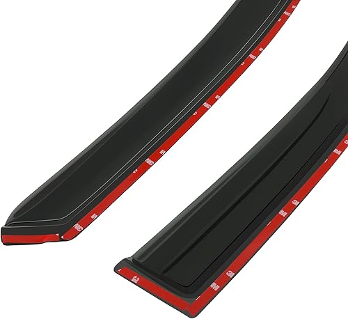 Miniatura 6 de SCITOO Viseras de ventana de montaje exterior, deflector de ventana, protector contra la lluvia, compatible con Mitsubishi para Lancer 2008-2017,