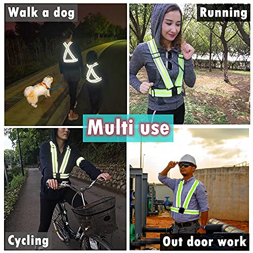 Idou High Visibility Safety Vest(8Pack-L)|Reflective Running Gear For Walking,Cycling,Construction,Motorcycle|Men,Women #TOP3