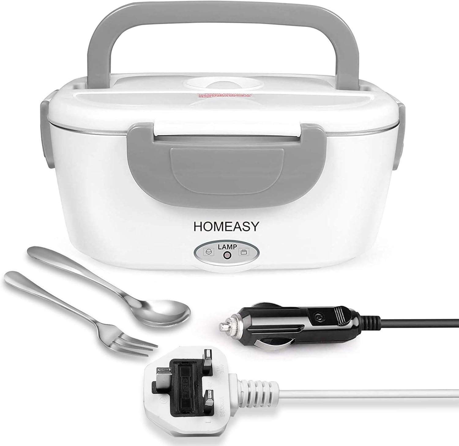 HOMEASY Electric Lunch Box, 80W 3 in 1 Food Heater Warmer 1.5L