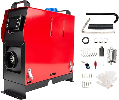 KAC Calentador de aire diésel de 12V 5KW todo en uno, calentador de estacionamiento de calefacción rápida con interruptor LCD para camión, barco,