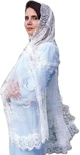 Head Scarf, Muslims Lace Mantilla Veils for Catholic Mass Head Covering Hijab Veils Seethrough Headscarf for Women