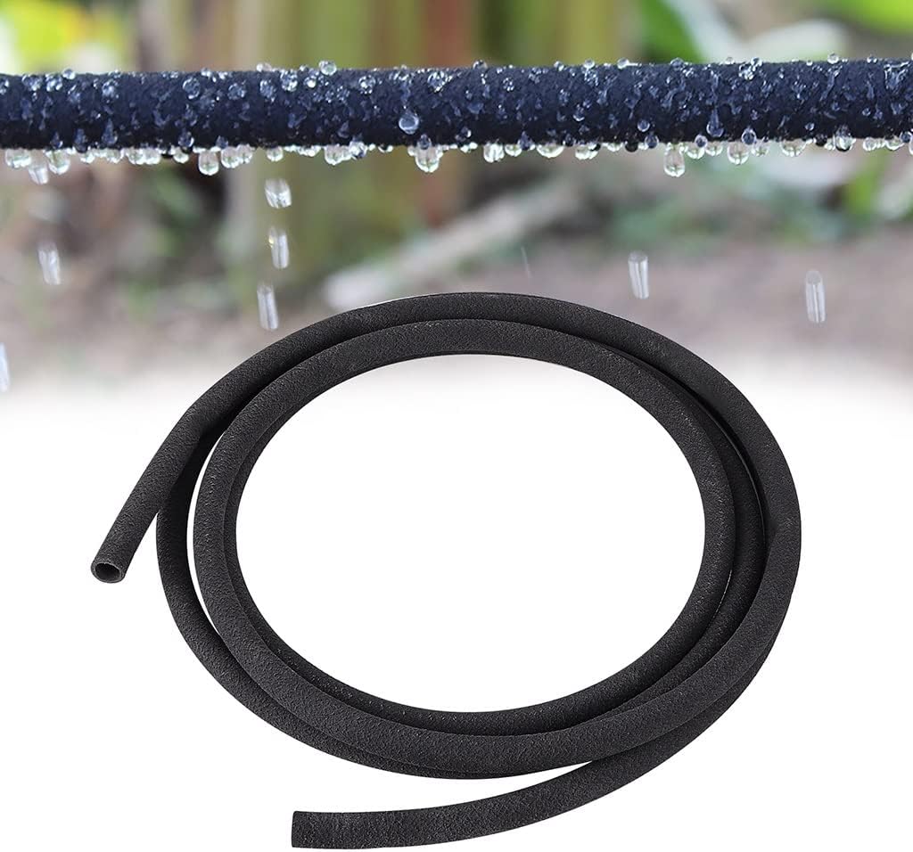 2m Porous Soaker Hose Micro Drip Irrigation Leaking Tube Anti-Aging Permeable Pipe, for Garden Irrigation Watering Hose (Color : 12x16mm, Size : 2m)