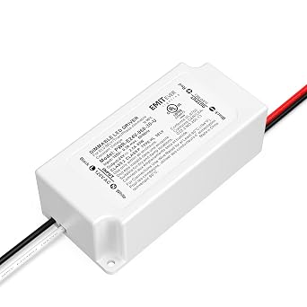 EMITEVER 60W 24V Dimmable LED Driver,AC 120V to DC Electronic Transformer | Compatible with Most Lutron and Leviton Dimmers, Mini Dimmable Power Supply for LED Lighting, UL Listed,Class 2