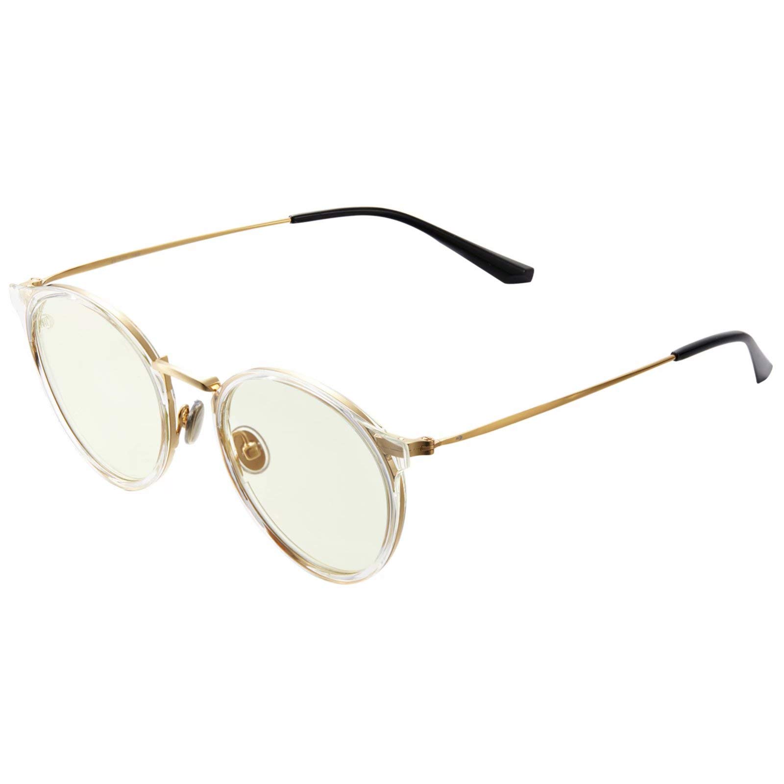 AHT Blue Light Blocking Glasses Women/Men - Computer Gaming Glasses Retro Round Frame