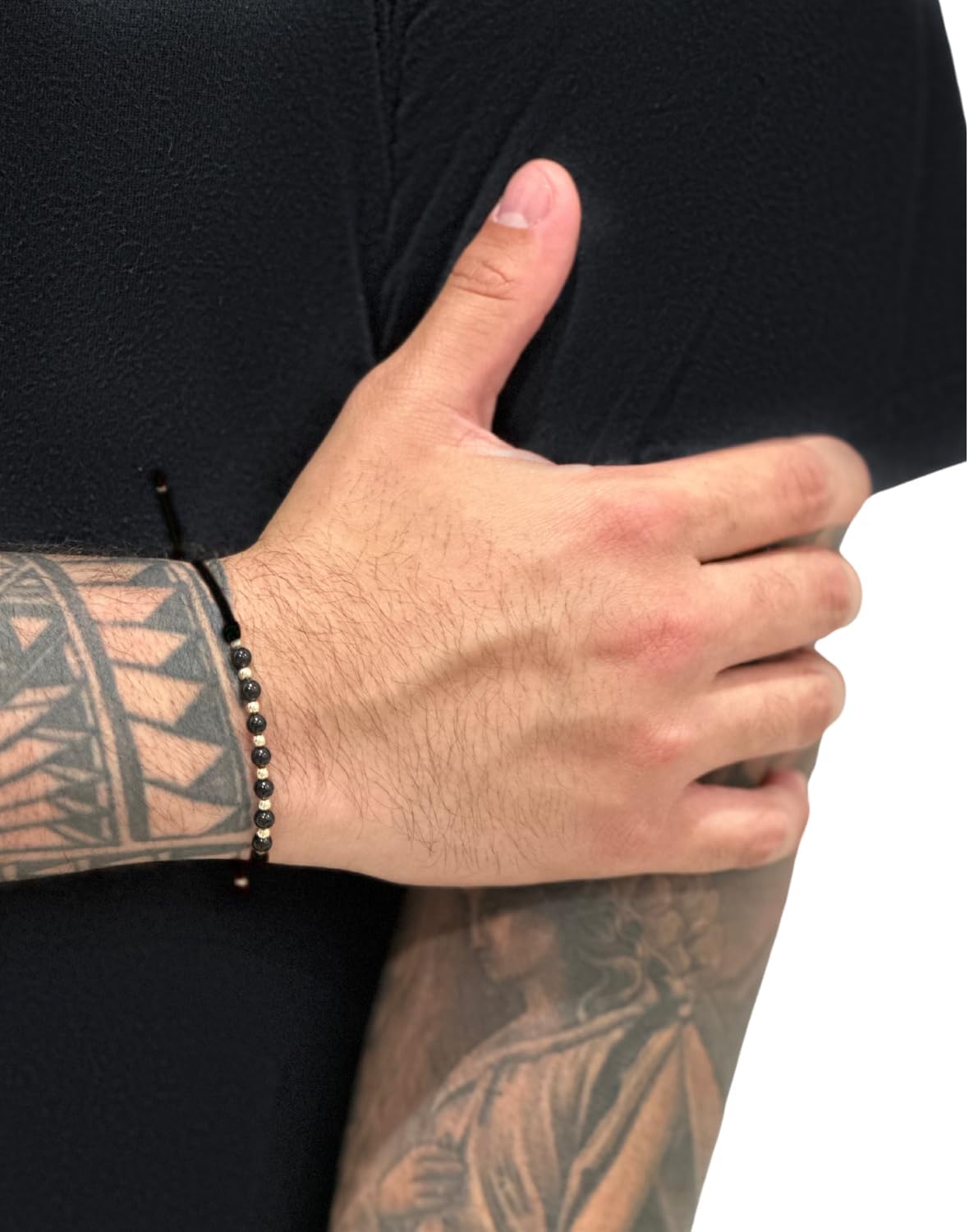 Black Tourmaline & 14K Gold Red Bracelet - Protection - Good Luck - Kabbalah - Fine Jewelry Gift for Special Occasions