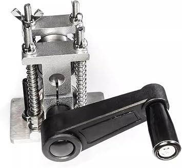 Manual Jewelry Rolling Mill Press, Adjustable Thickness DIY Inlay Machine for Wire Press, Jewelry Making Tools for Gold Silver Copper Brass