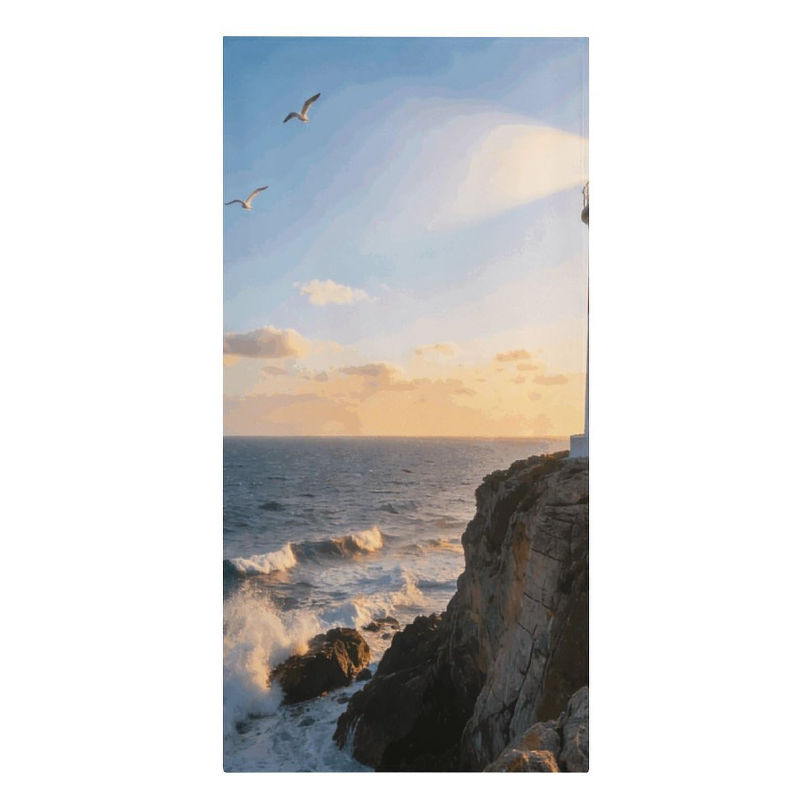 FodPand Lightweight Microfiber Large Overszed Lighthouse Beach Towel 30.3x61.4 in Sand Blanket Travel, Swim, Bathroom, Girls Women Adults Gift Soft Big Pool Swim Towels