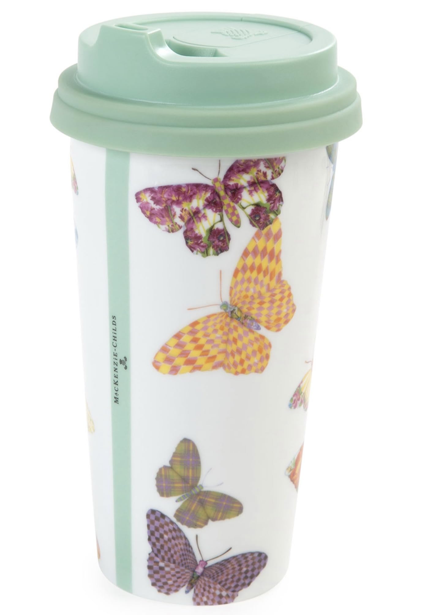 MACKENZIE-CHILDSBlack Flower Market Travel Cup