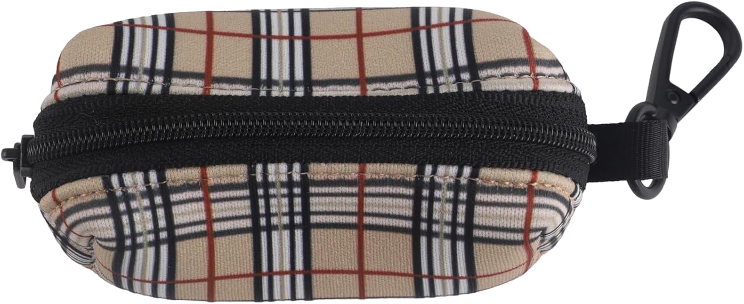 Adjustable Dog Harness, Leash, Poop Bag Holder/Dispenser and Bandana Set, No Pull, Soft Mesh Padded, for Small/Medium Dogs Outdoor Walking/Running (XSmall, Furberryplaid)