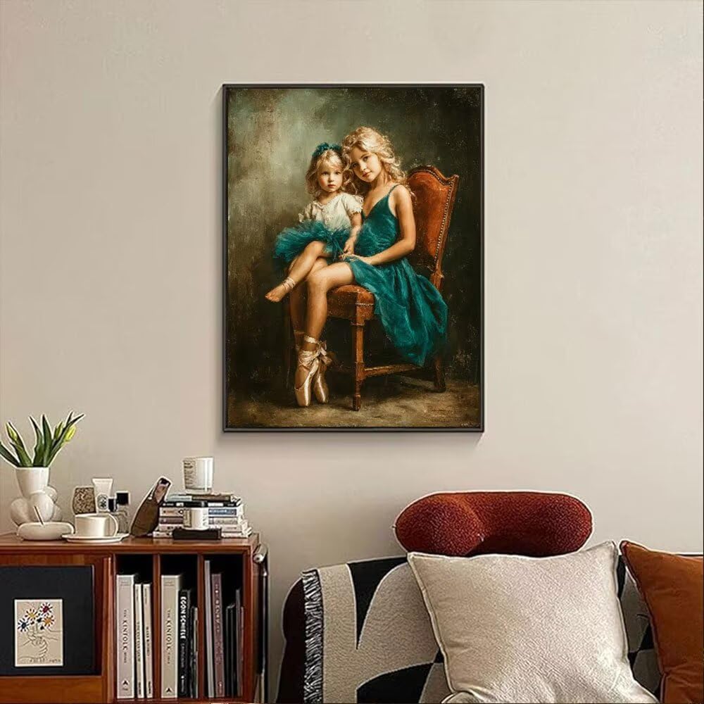 Tancerz Dziewczyny Diamentowe Malowanie Dorosłych Zestawów, 5D Okrągłe Diamenty Malarstwo Dzieci Malarstwo, Diamant Sztuka Haft Cross Stitch Obrazy, Mozaika Sztuka Do Dekoracji Ściany 100x130cm hJ8