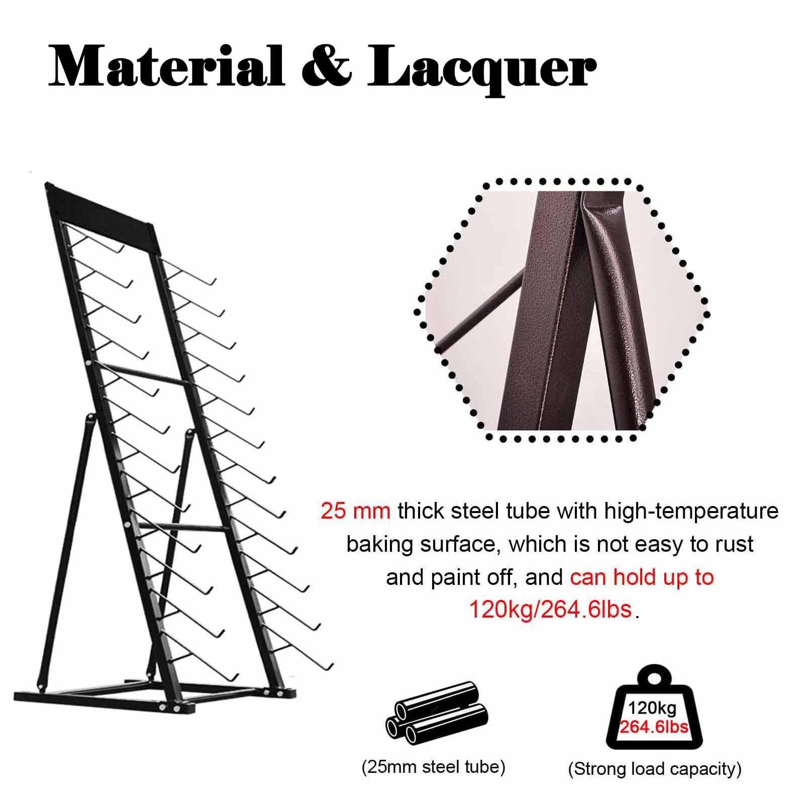 Expositor de baldosas de pie, Estante metálico de Gran Capacidad para muestras de Materiales de construcción, Expositor Comercial Multicapa para Placas/Estante para Tablas de Skate