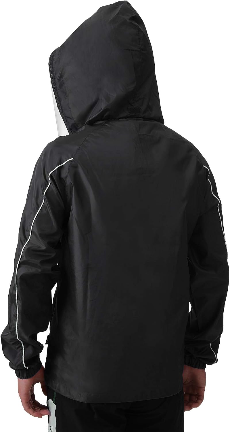 PEAK Rain Jacket for Men Lightweight Rain Coat Waterproof Hooded Windbreaker for Adults