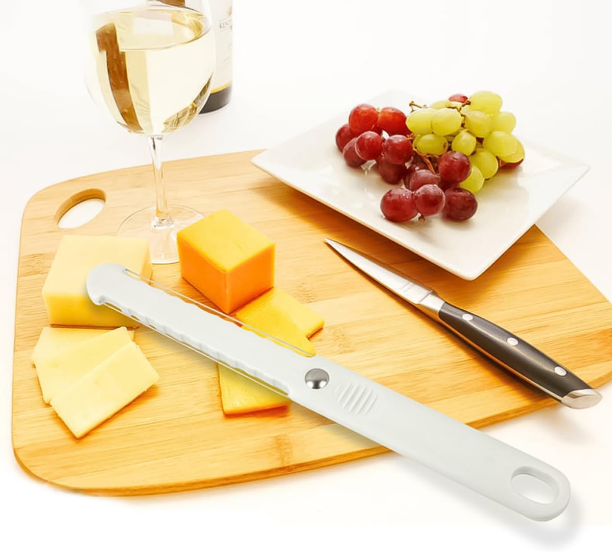 Cheese Slicer and Butter Cutter Handheld Kitchen Gadget Plastic 2pcs with Comfortable Handle Safe to Use for Slicing Cheese, Butter, Bread