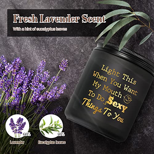 Lavender Scented Candle - Funny Gift For Boyfriend Husband Him Her Girlfriend Wife - Romantic I Love You Gift For Christmas Birthday Anniversary Valentines - Naughty Gifts For Men Women Couple Fiance #TOP3