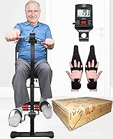 Vista 8 de Bicicleta Ejercitadora de Pedales para Manos, Brazos, Piernas y Rodillas, Pedaleador de Equipo de Fitness Ajustable para Personas Mayores, Ancianos