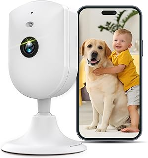 VIMTAG Dog Camera, 3K/6MP Indoor Pet Camera with Phone App for Baby/Pet/Dog/Cat/Home Security HD Wireless Monitor, AI Huma...
