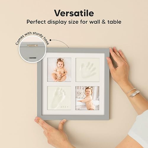 Miniatura 9 de Kit de huellas y manos para bebés, kit de huellas para bebés, fabricantes de manos y huellas para bebés, marco de recuerdo de huellas de mano para