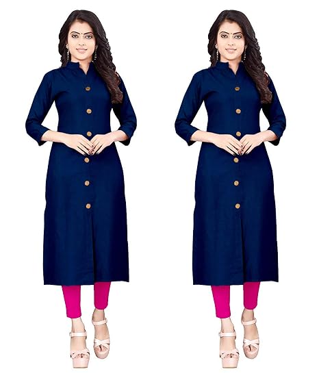 Plain Kurtis Combo Pack of 2 at Amazon 