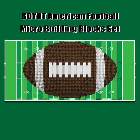 BDYDT American Football Micro Building Blocks Set(4752PCS) - Architectural Model Toys Gifts for Kid and Adult,3D Building Block Toys Gift for Sports Enthusiasts