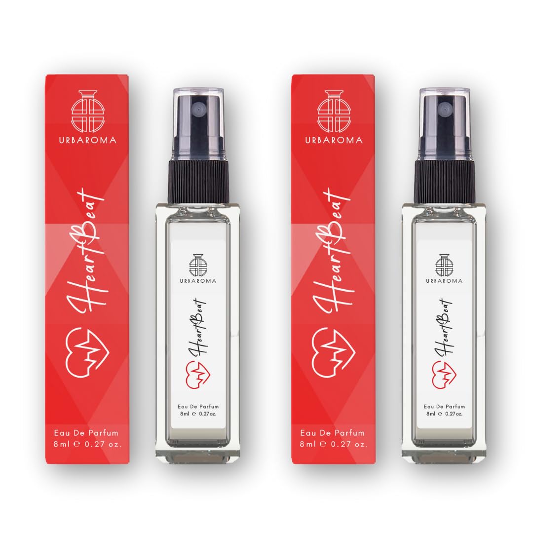 Urbaroma HEARTBEAT for Women, 8ml EDP | Fruity, Sweet, Floral | Eau De Parfum | Pocket Perfume | Luxury Fragrance | Long Lasting | Pack of 2 (8ml each)-picture-42