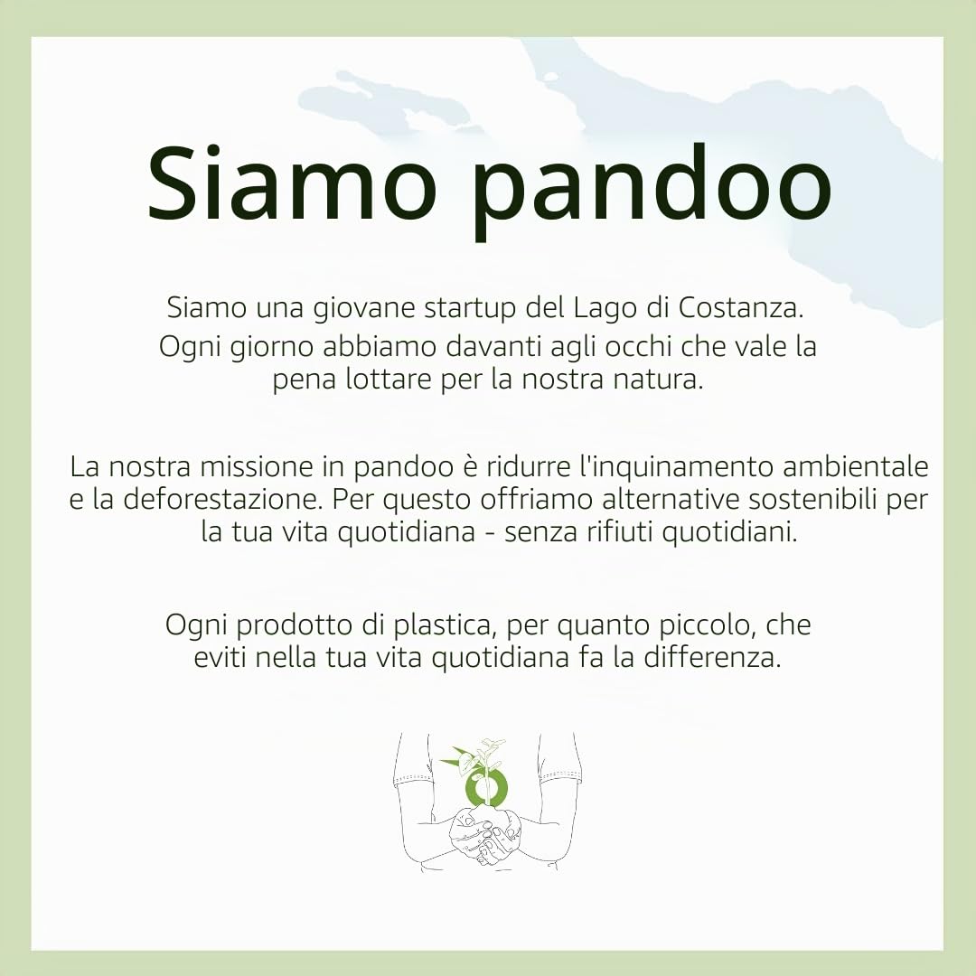 pandoo salviette di carta ecologiche, sostituisce fino a 60 rotoli per uso domestico, più assorbente e resistente agli strappi dei tradizionali asciugamani