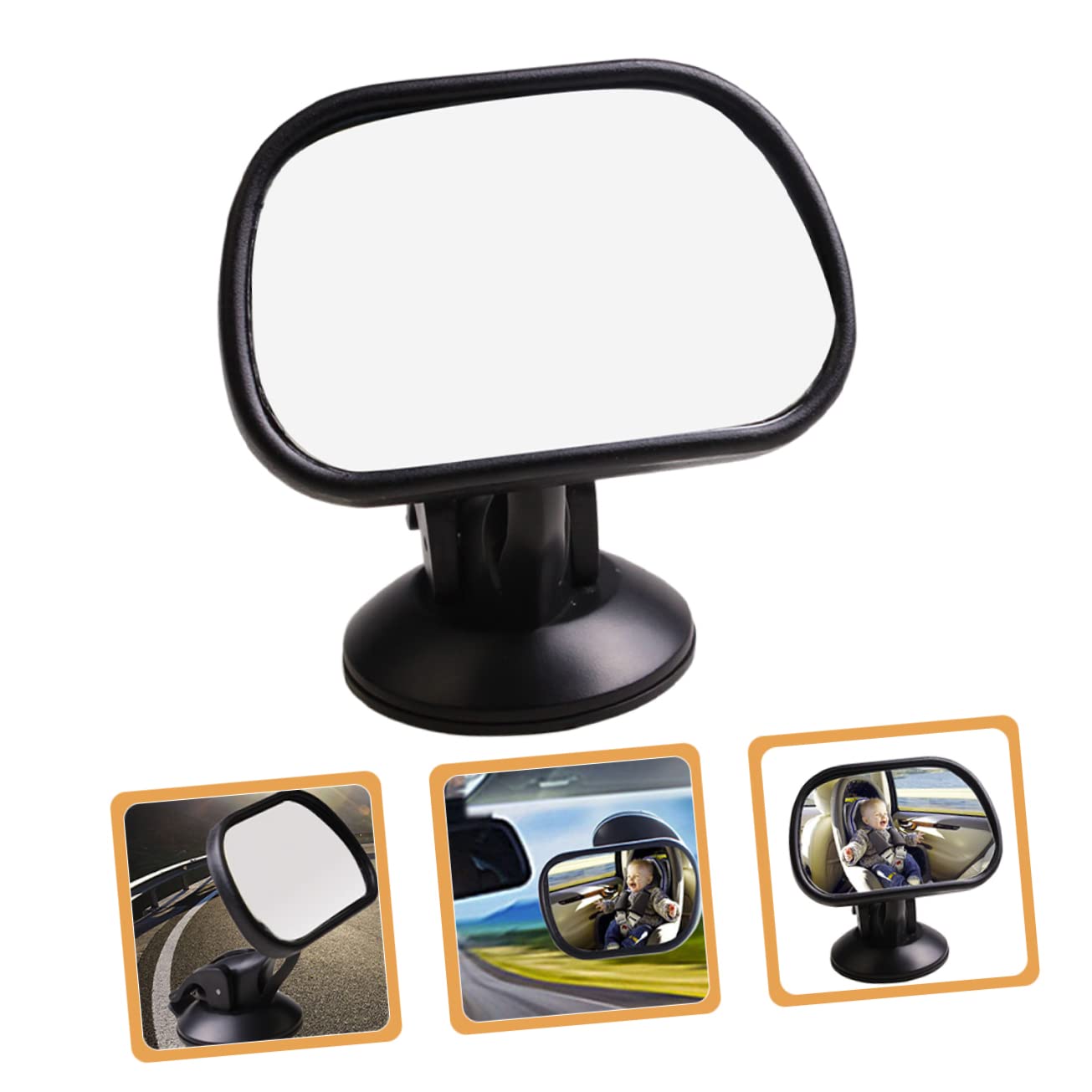 ifundom 3pcs Car Rearview Mirror Accessories Suction Cup Rearview Mirror for Baby Safety