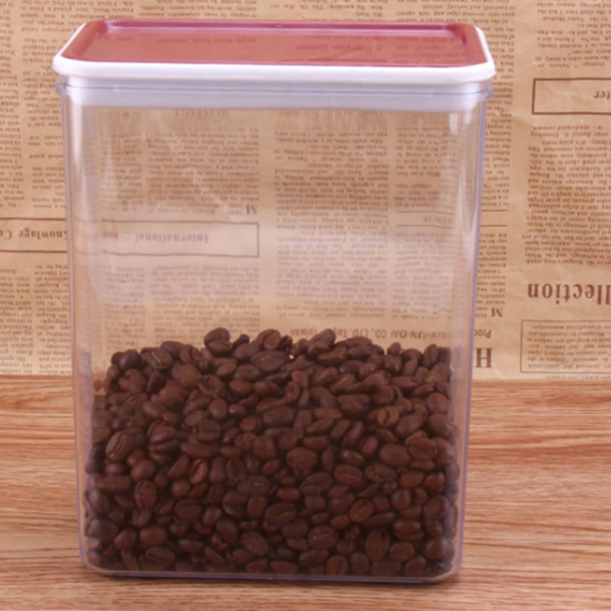 Large Airtight PC Dry Food Container for Cereal and Snacks Storage