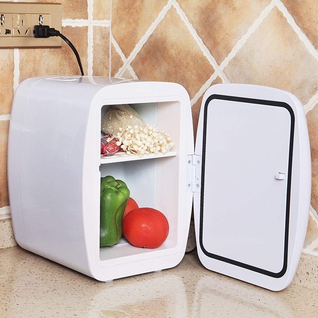 Compact Cooler/Warmer Mini Fridge/Wine Cooler with Digital Thermostat + Dual-Core Cooling for Cars, Road Trips, Homes, Offices & Dorms(Gray)