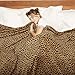 MERRYLIFE Leopard Throw Blanket Decorative Fleece Throw | Ultra-Plush Colorful Oversized | Couch Blanket Travel Lap | Large Size(60